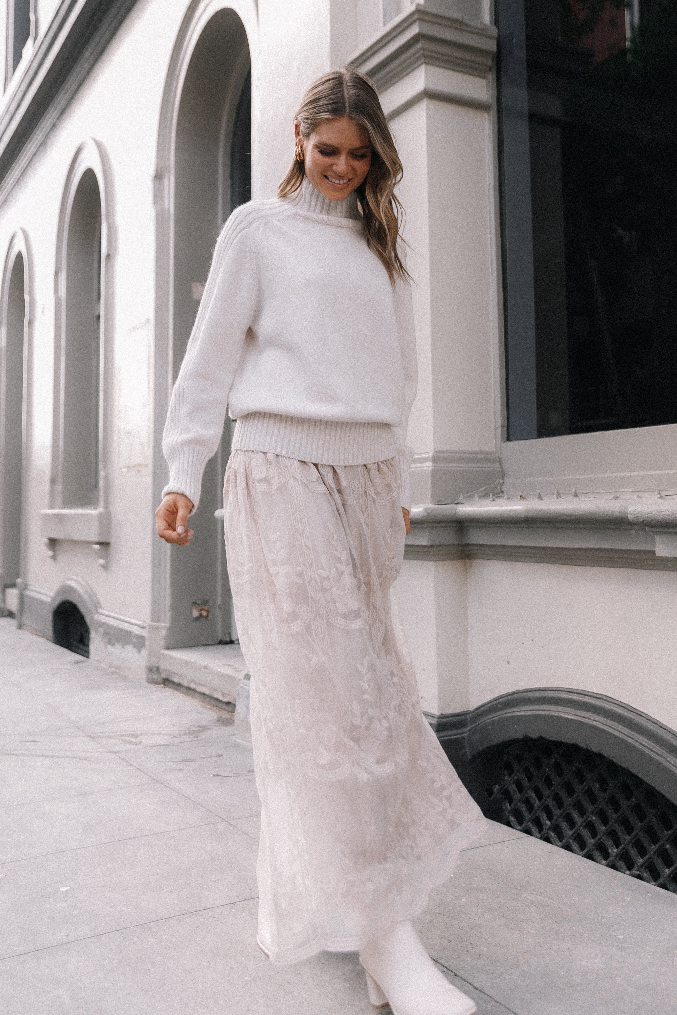 Cersi Knit Sweater - Cream