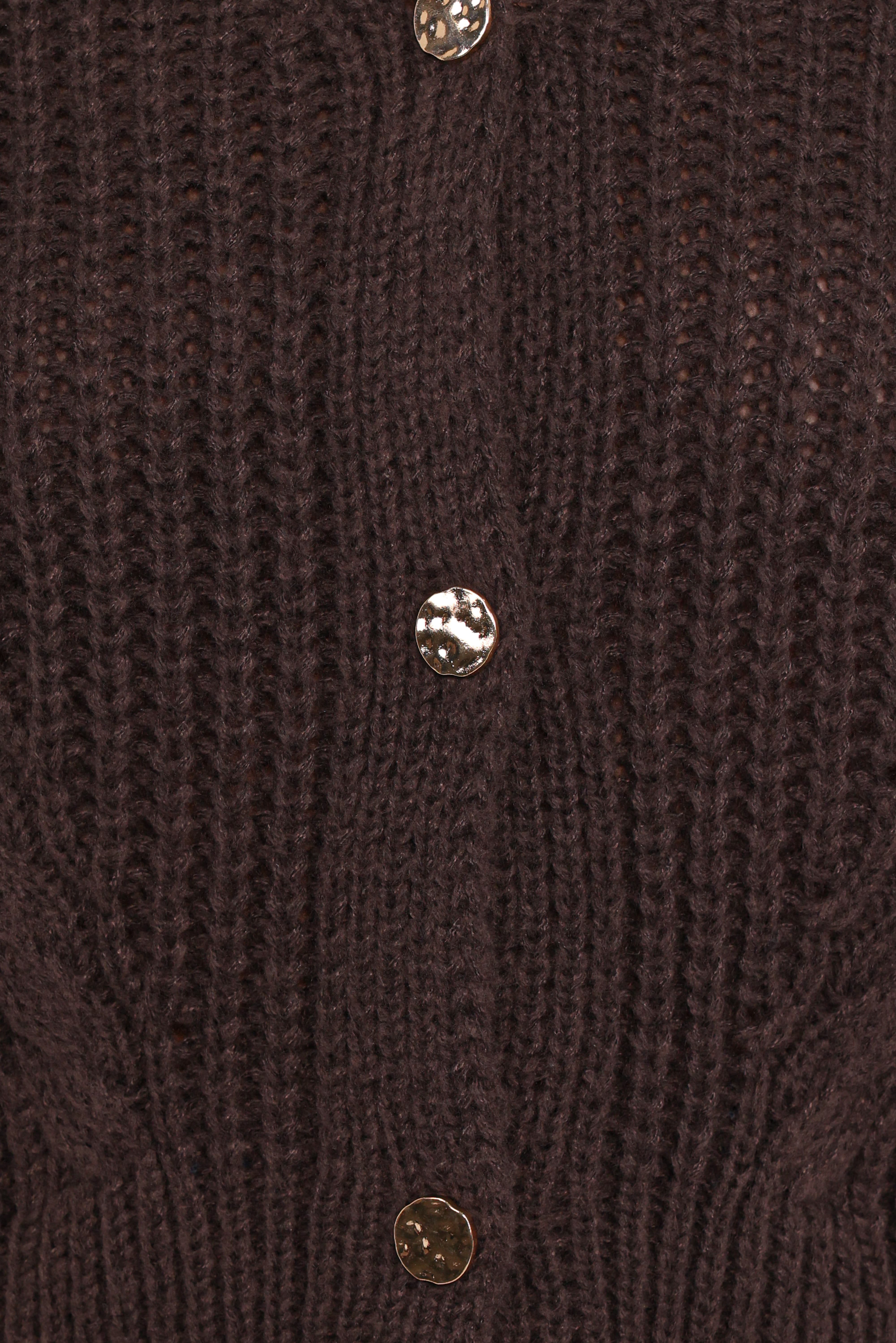 Henderson Thick Knit Cardigan - Brown