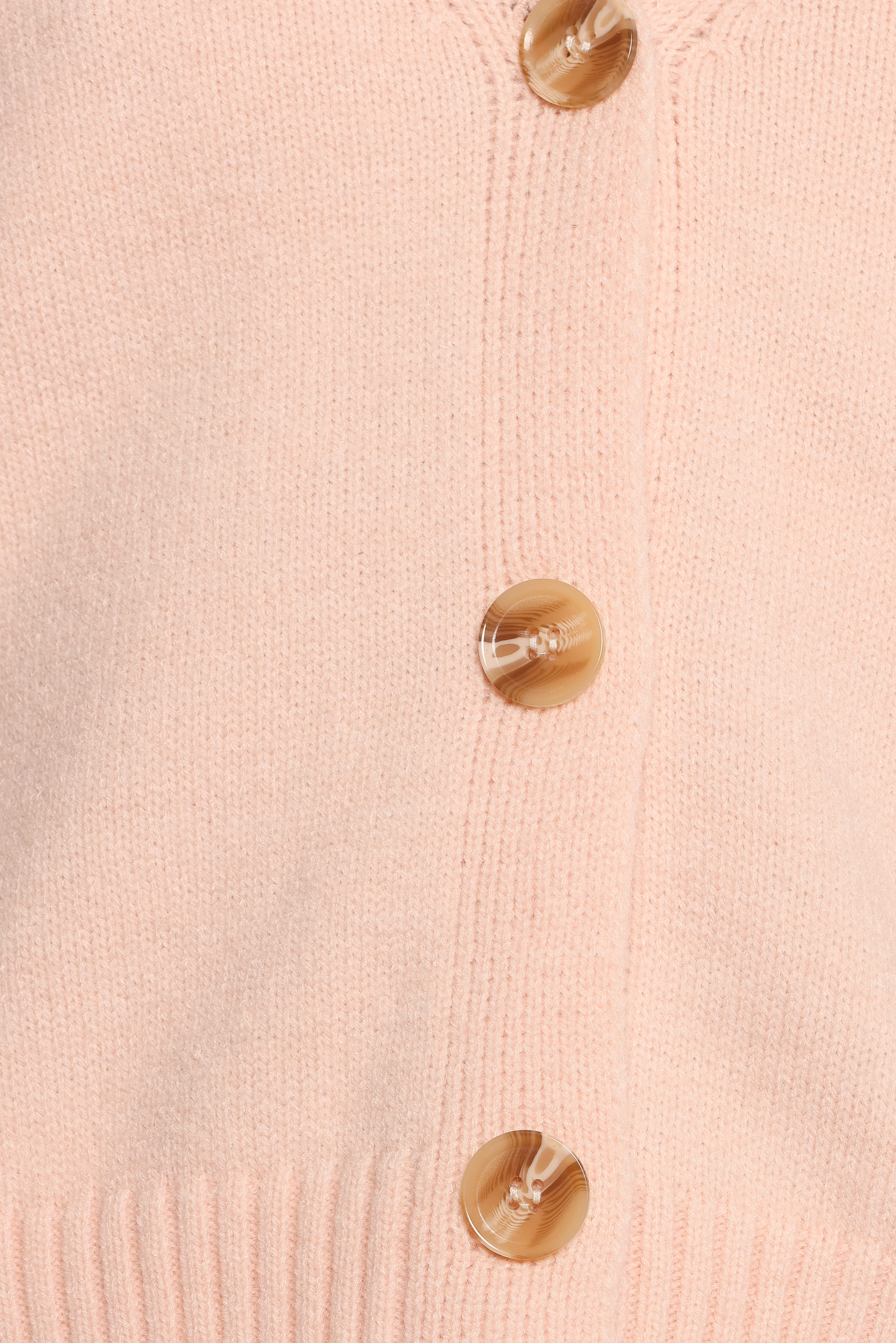 Isabel Button Front Cardigan - Pale Pink