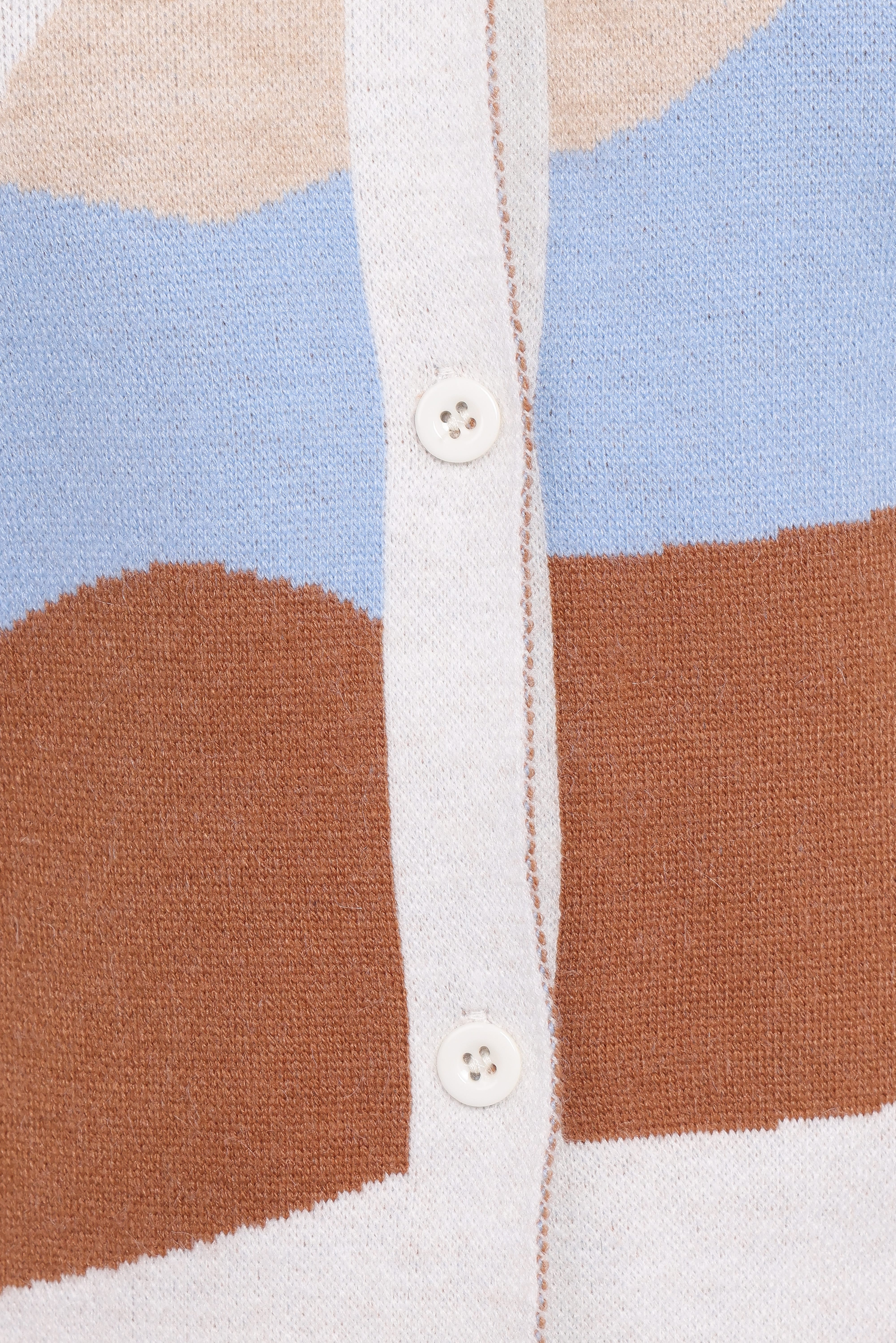 Tulula Abstract Print Cardigan - Cream