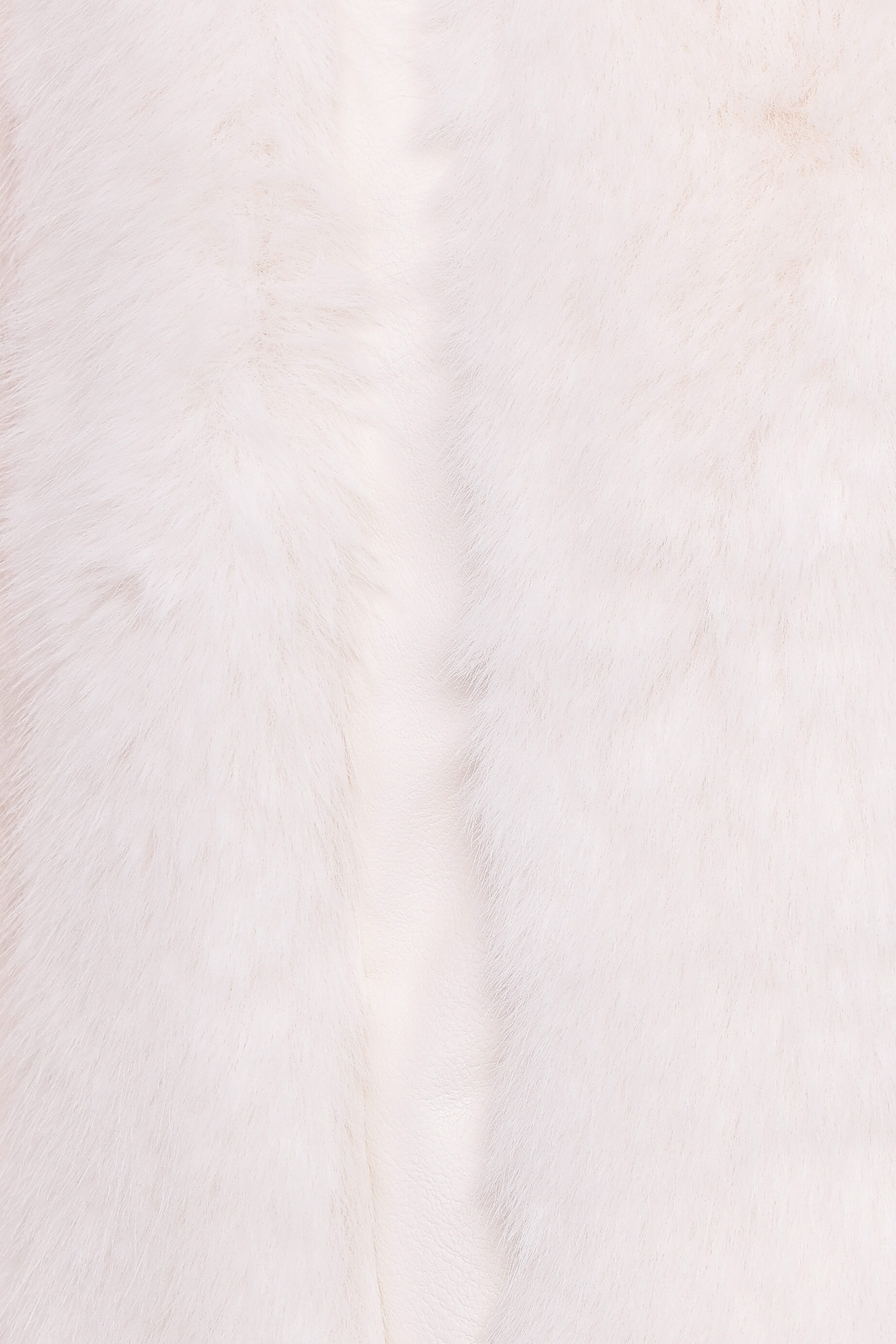 Velma Channel Faux Fur Jacket - Cream