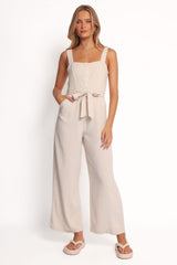Rachel Jumpsuit - Beige