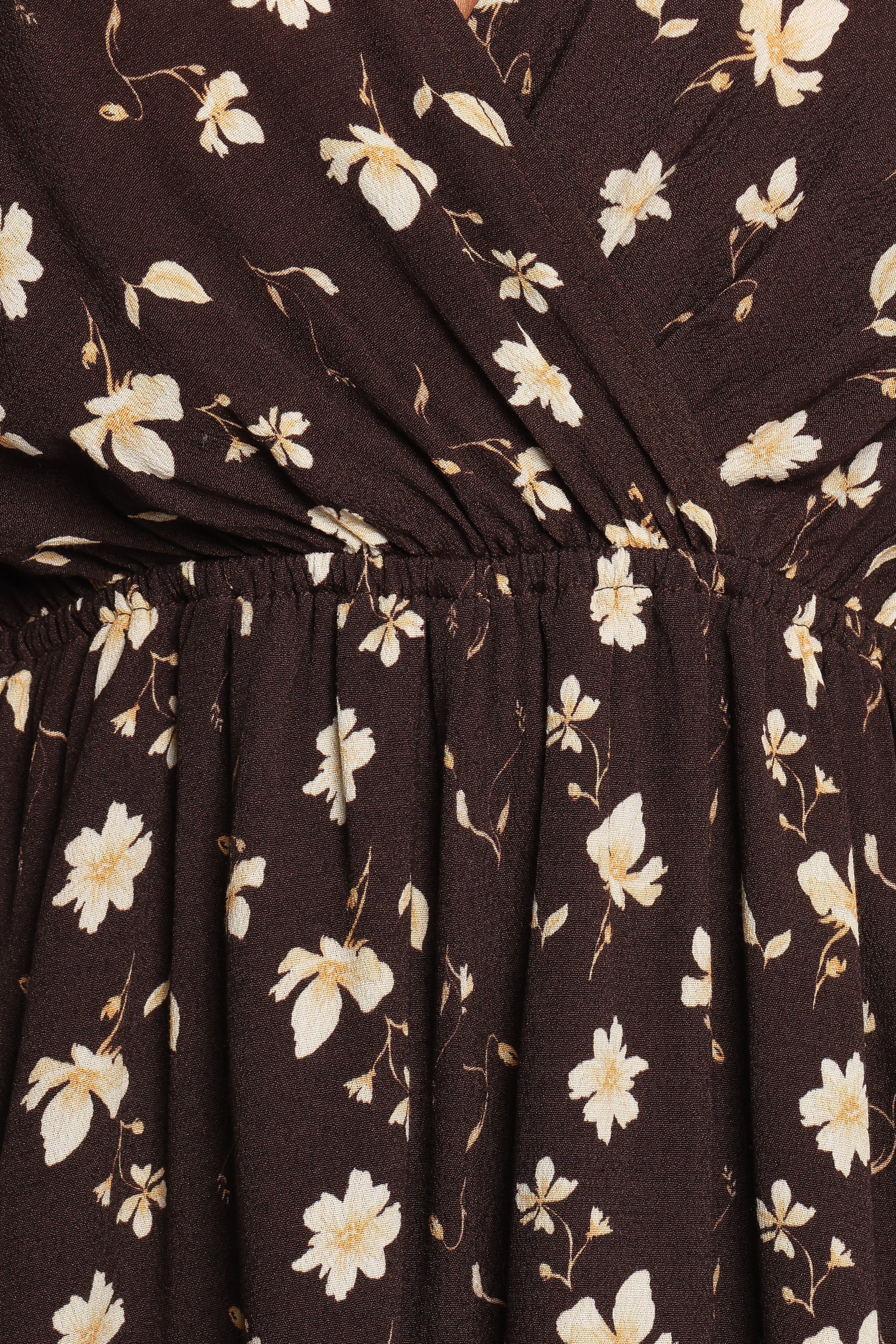 Raschelle Romper - Brown Ditsy