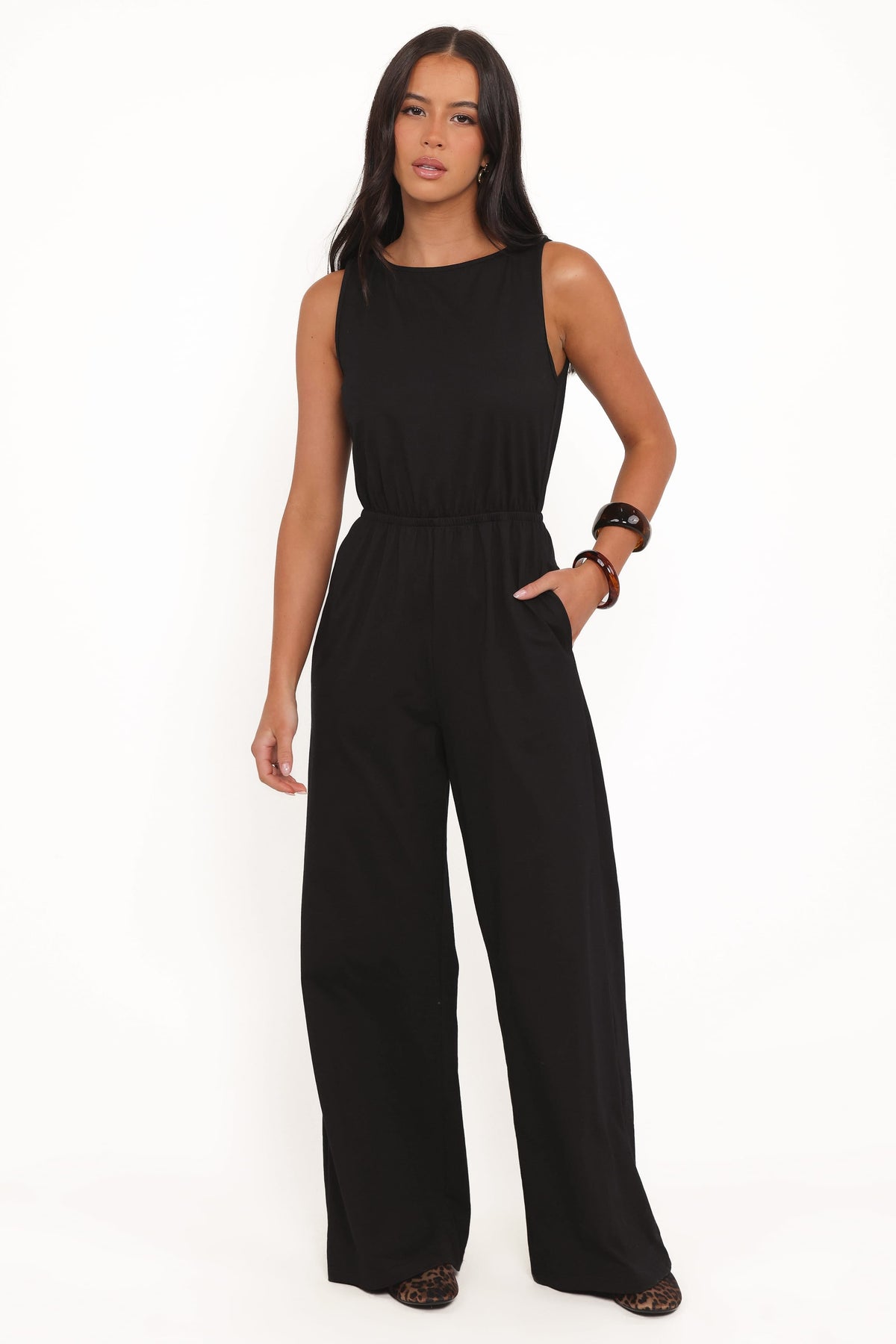 Sansa Stretch Jumpsuit - Black