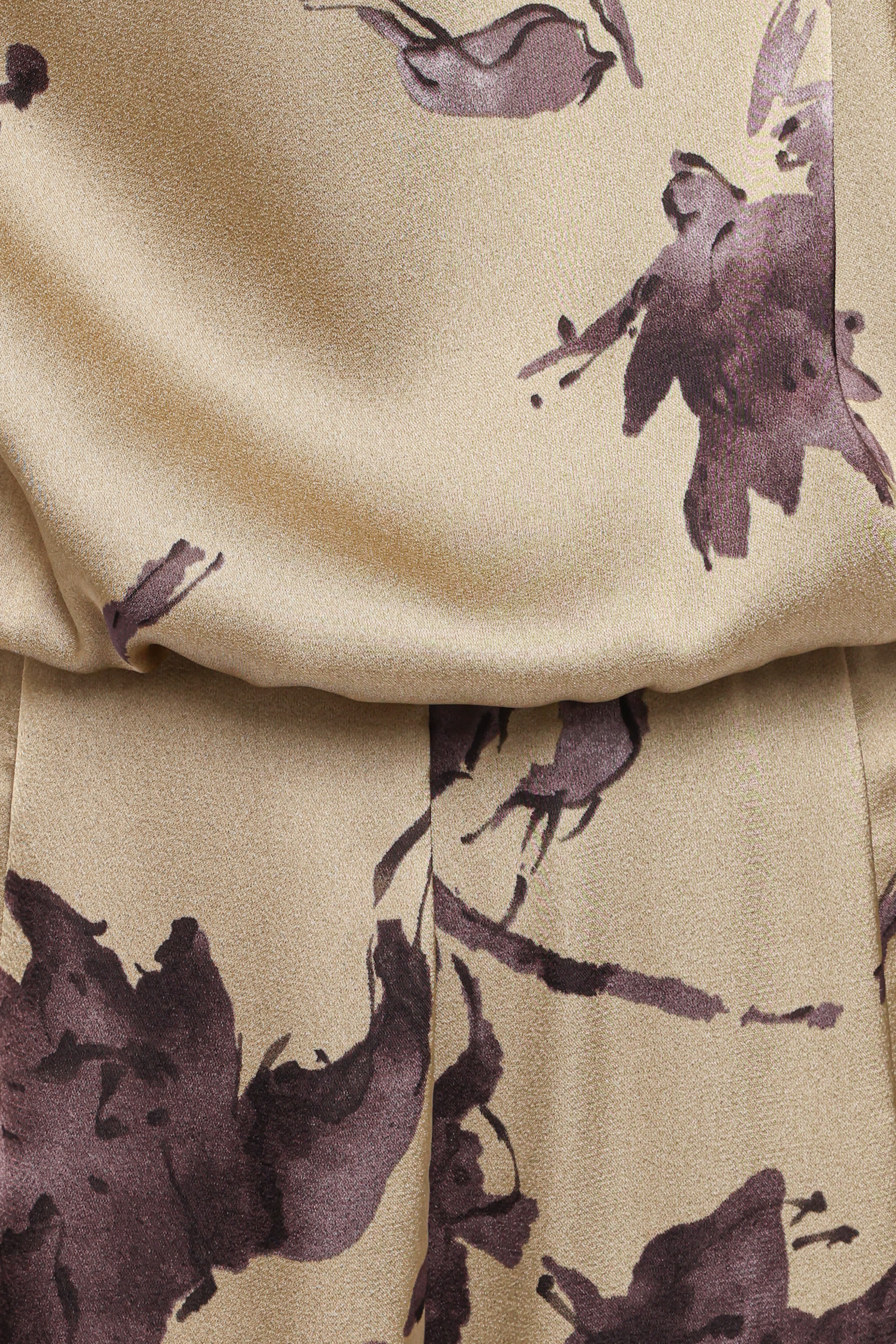 Savannah Jumpsuit - Gold Floral