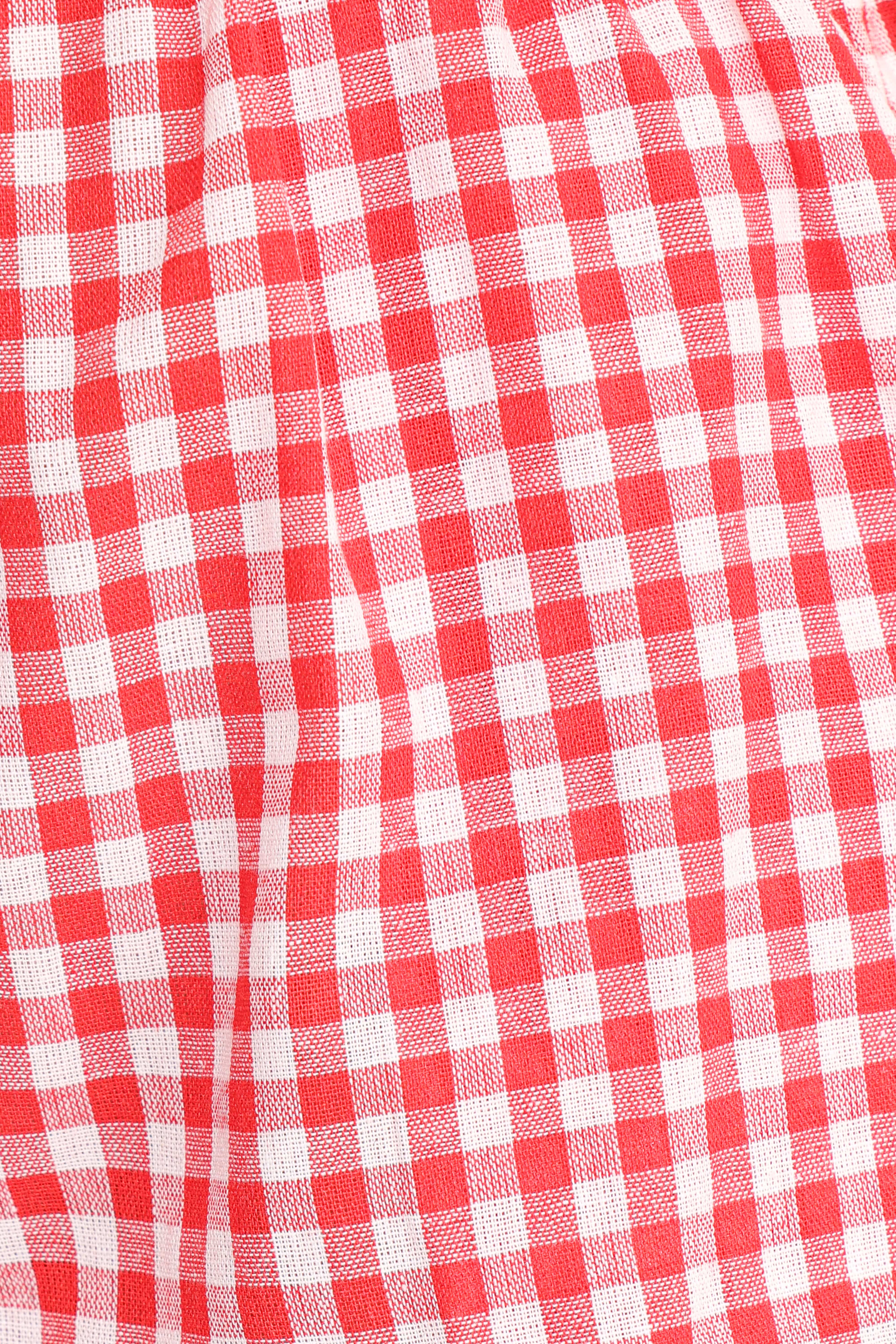 Daphne Short Set - Yellow Red Gingham