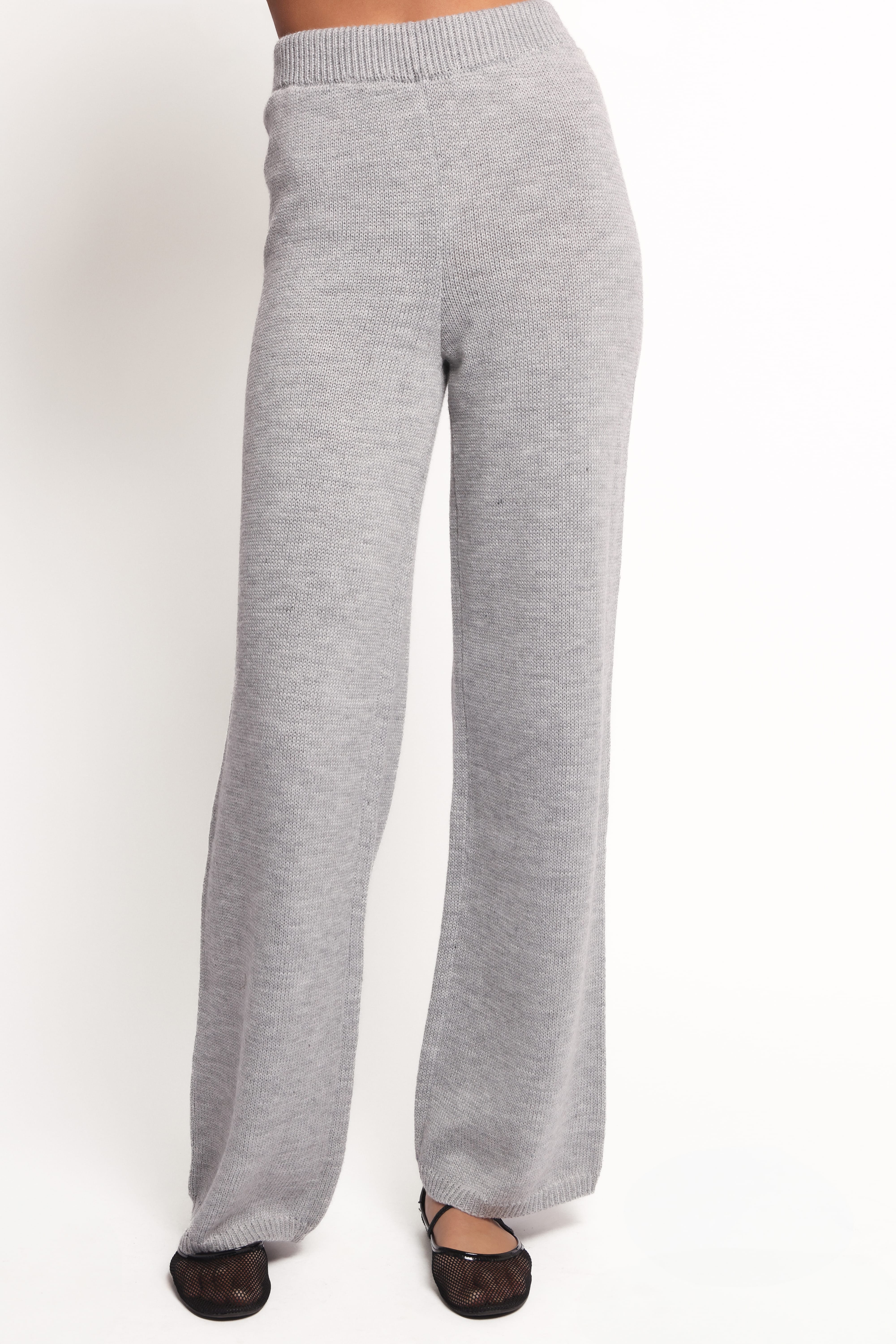 Remii Knit Pant Set - Grey