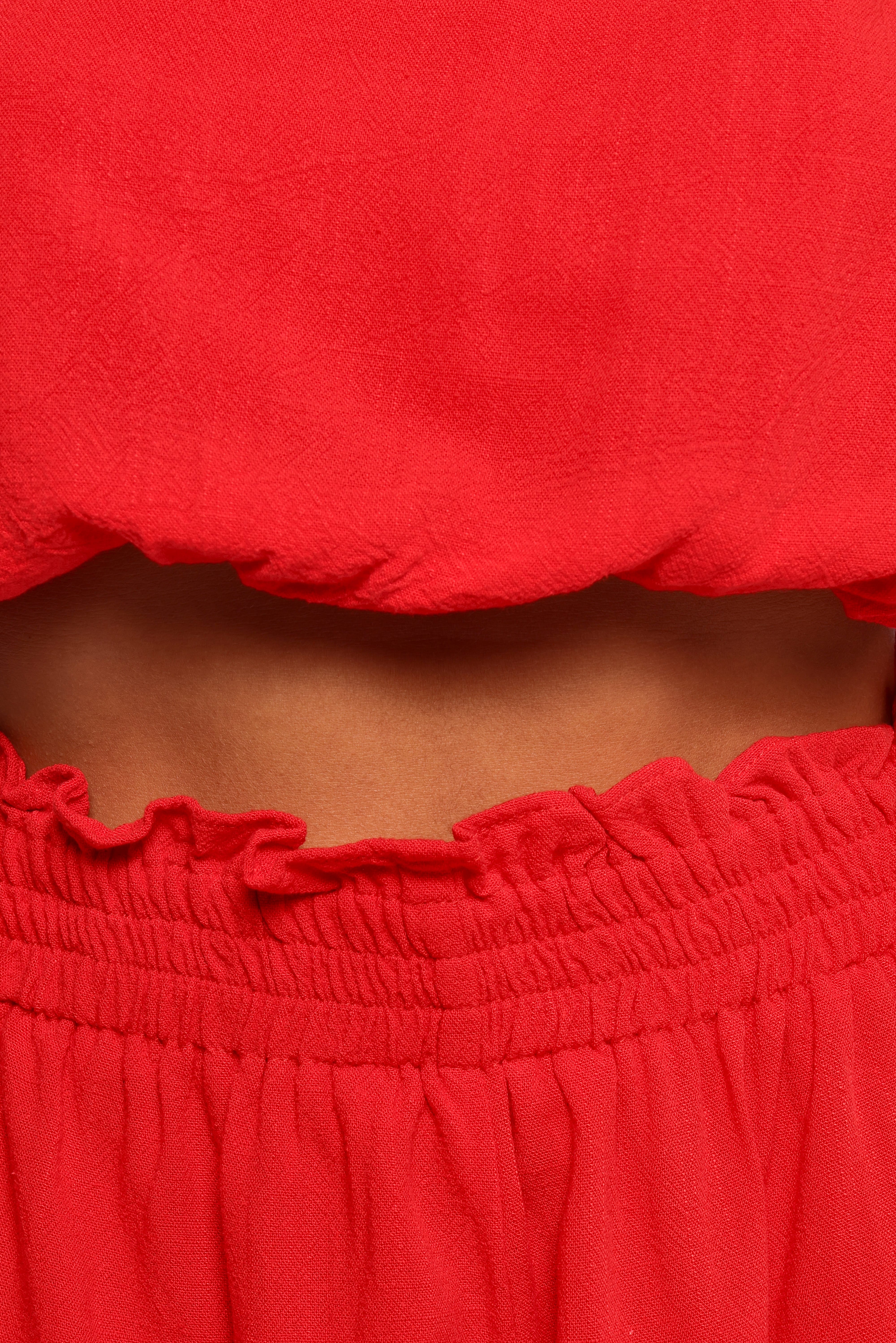 Sally Top & Short Set - Red