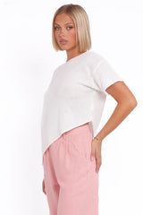 Ardena Boucle Knit Top - Cream