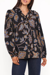 Bennett Shirt - Black Floral