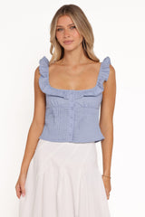 Dervla Top - Blue