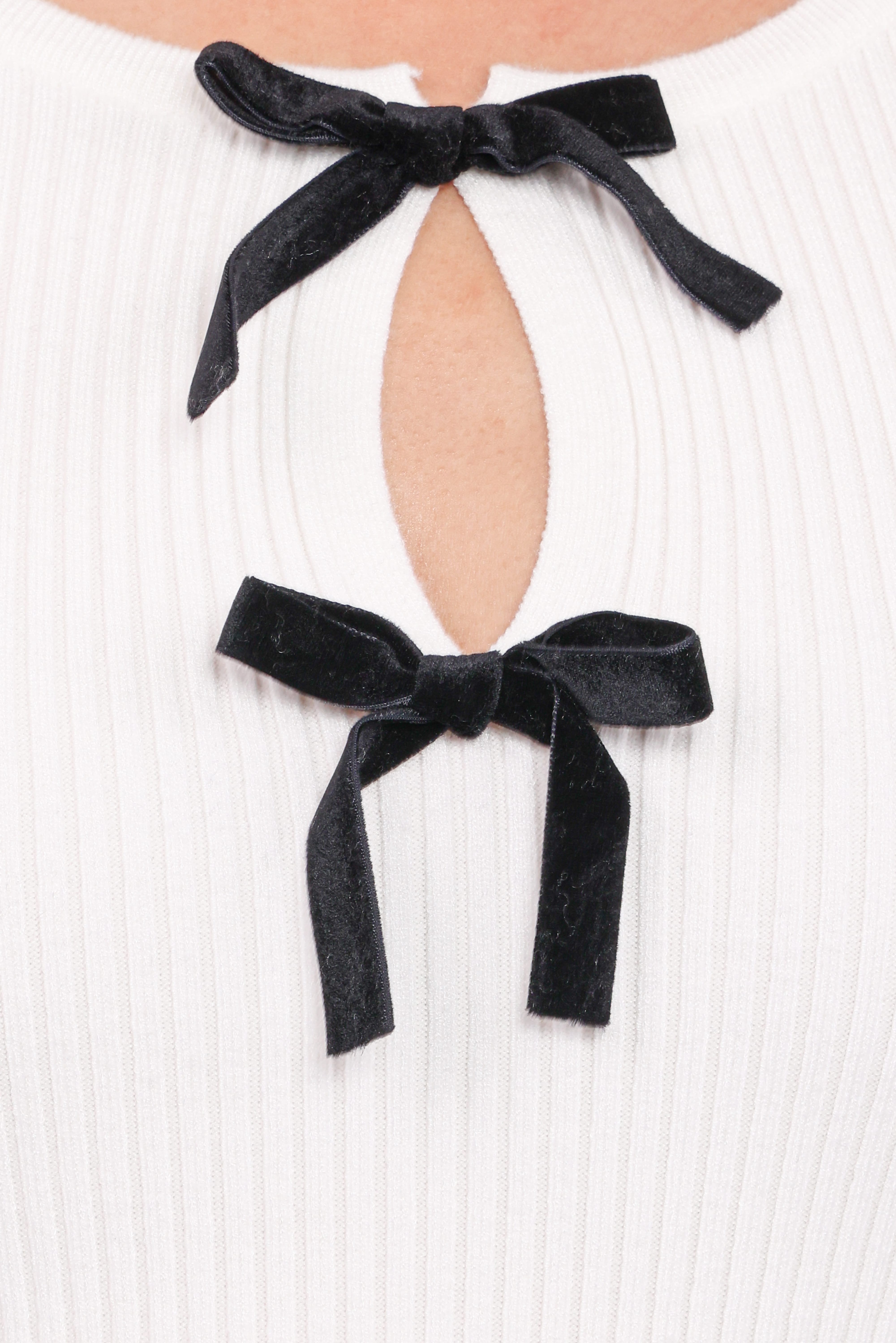 Elba Knit Top - White
