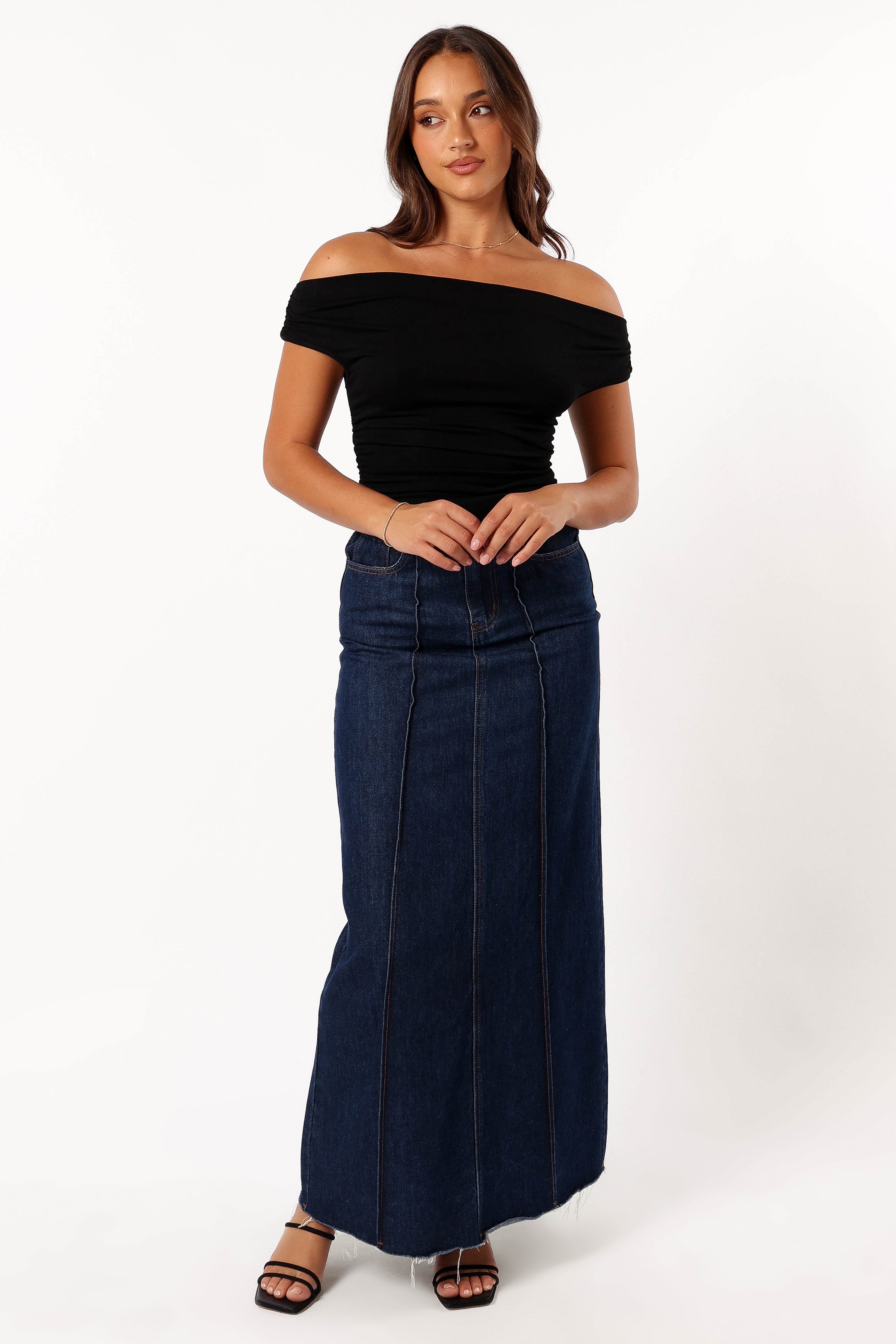 Lanna Off Shoulder Top - Black