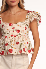 Lyric Ruffle Top - Mon Cheri
