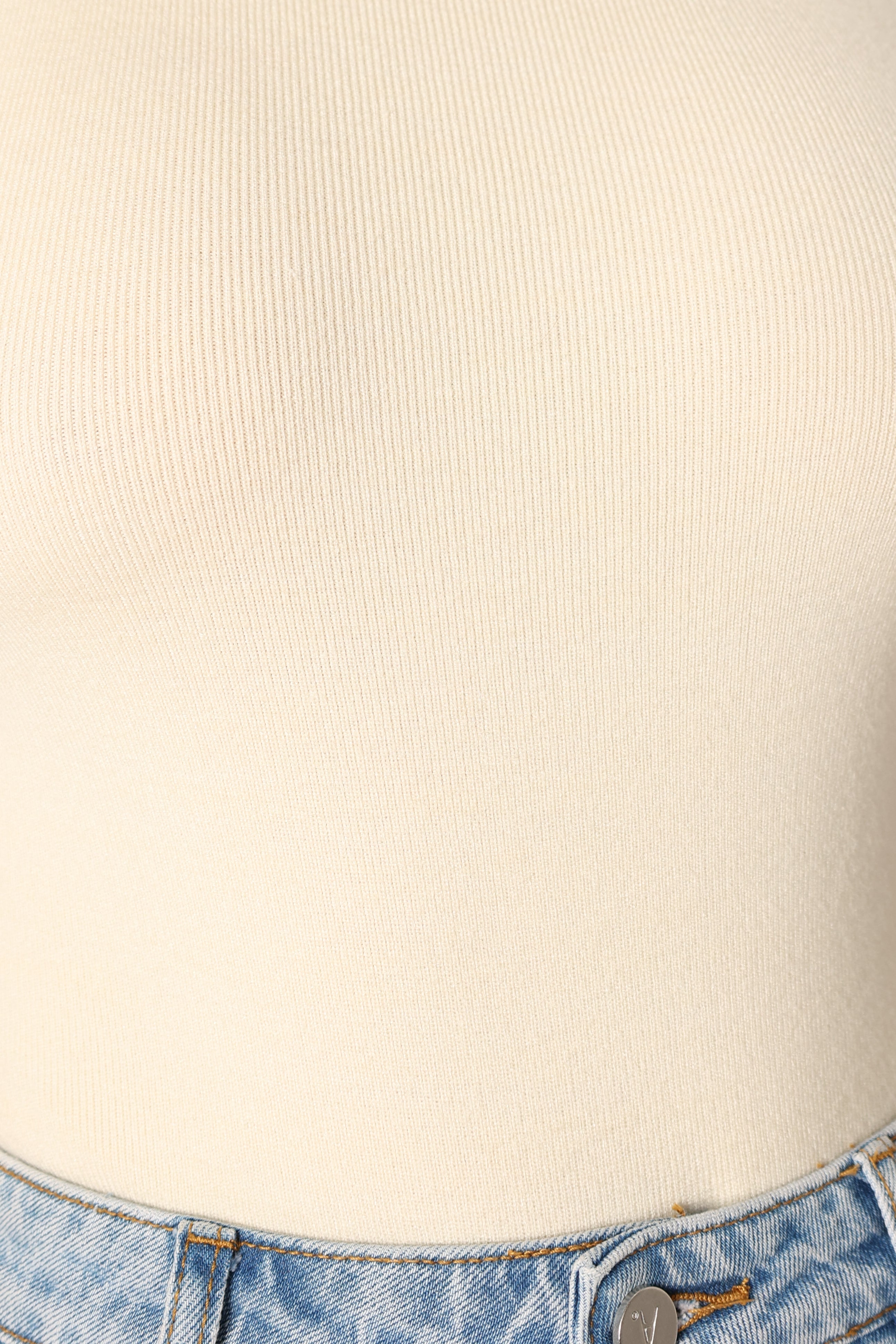 Natalia Knitted Bodysuit - Cream