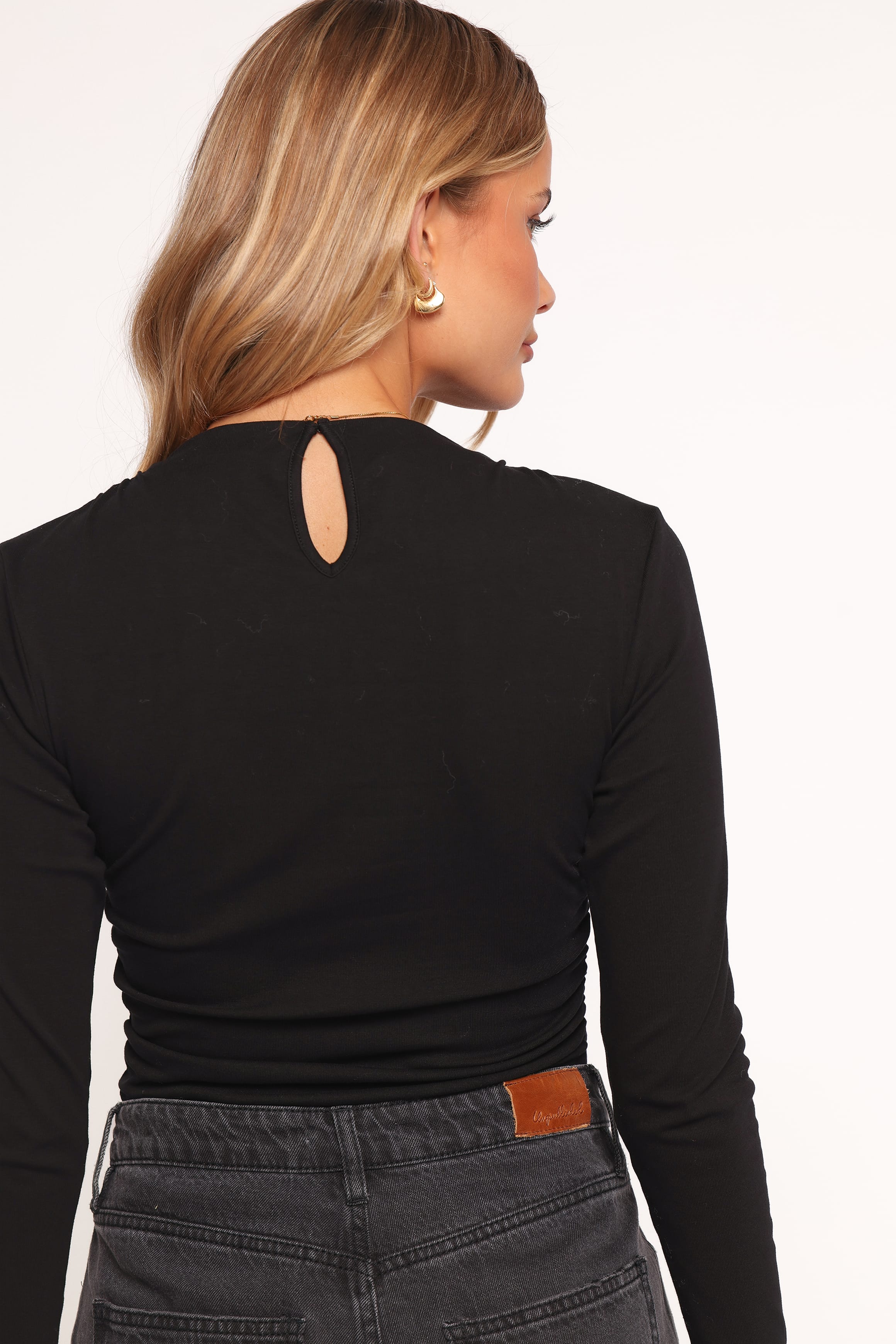 Nissa Long Sleeve Top - Black