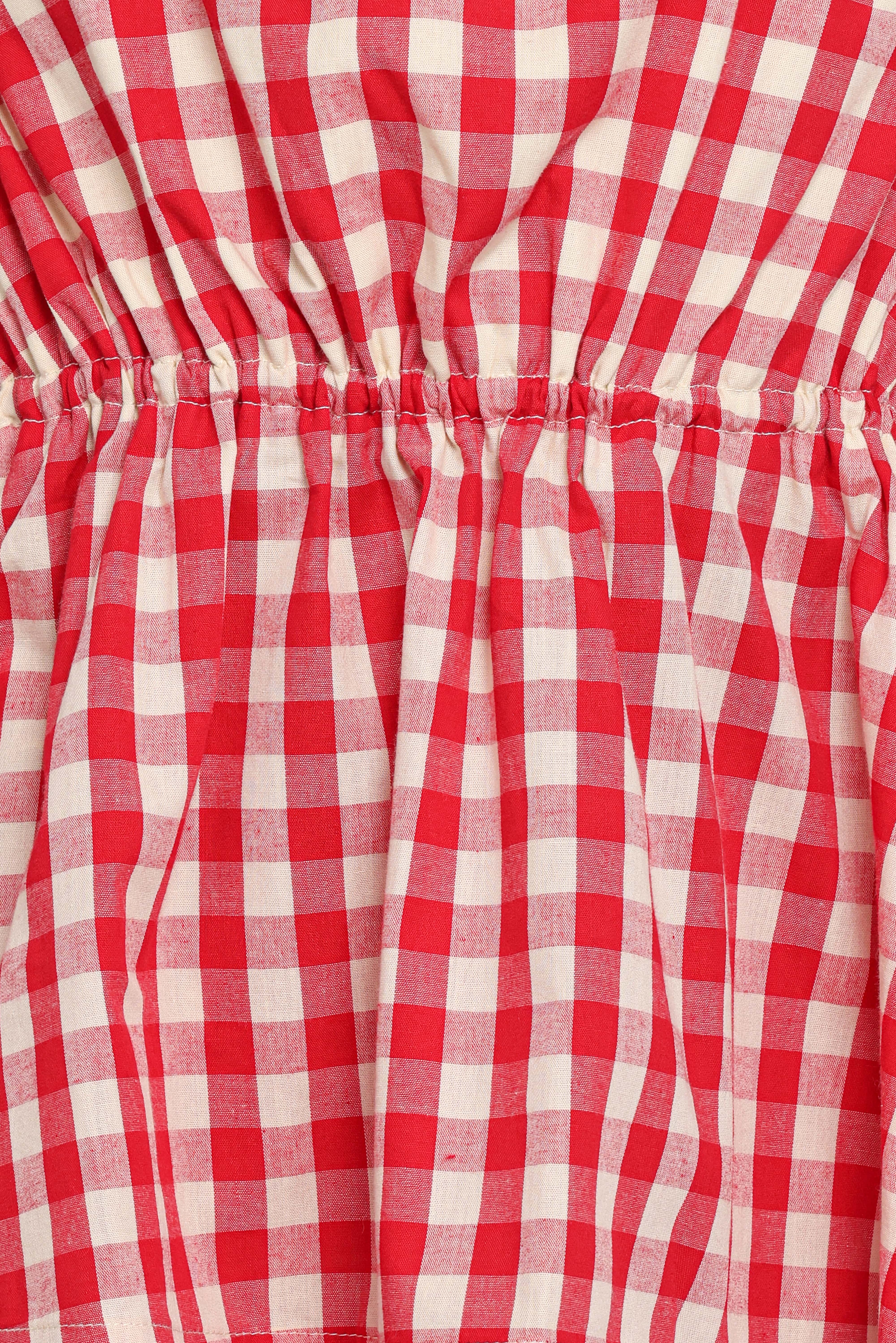Rory Top - Red Gingham