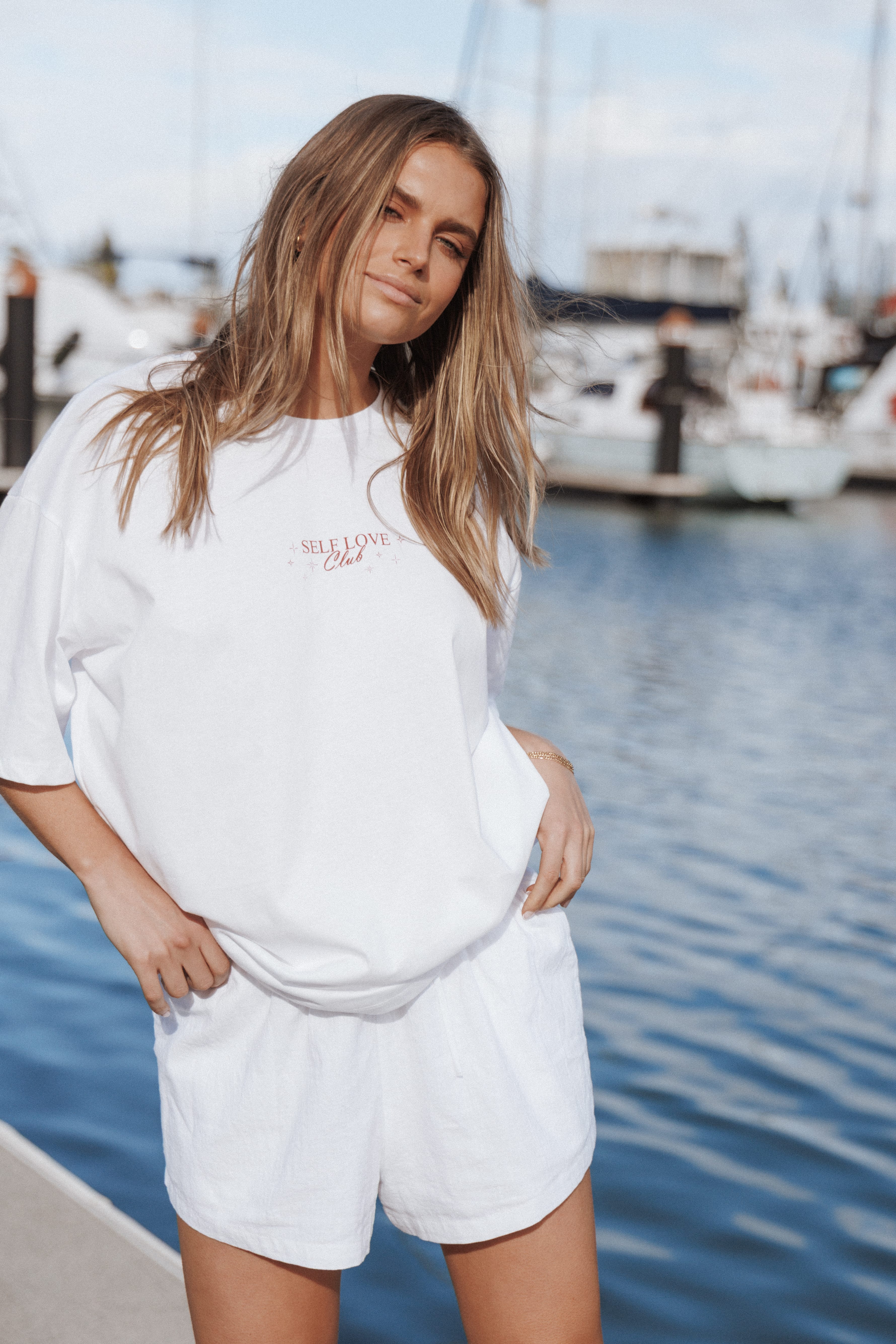 Runa Self Love Graphic Tee - White